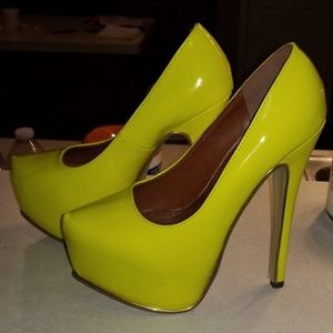 Neon heels